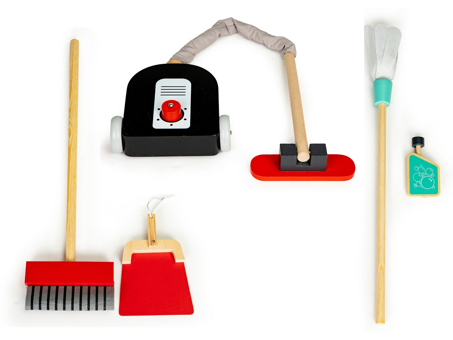Wooden cleaning set, xxl trolley, vacuum cleaner ECOTOYS