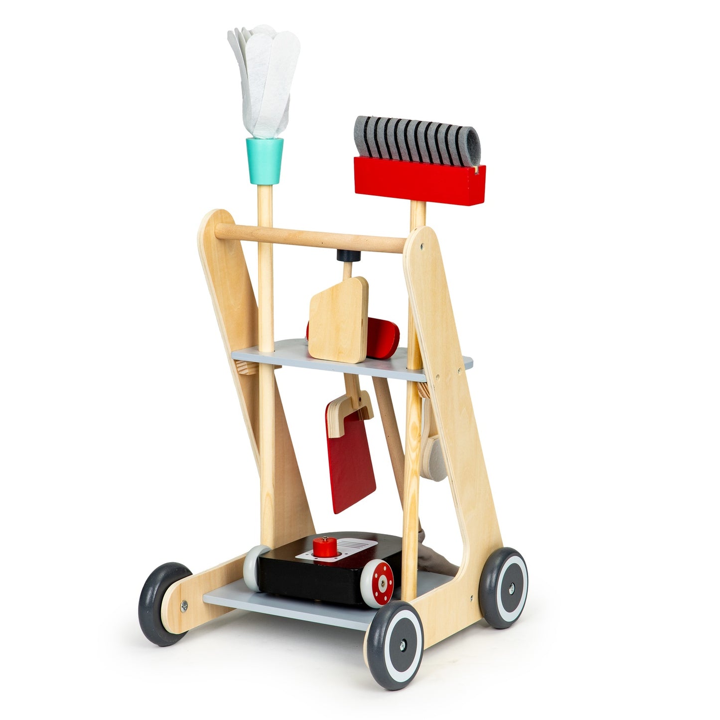 Wooden cleaning set, xxl trolley, vacuum cleaner ECOTOYS