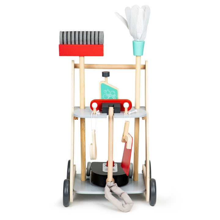 Wooden cleaning set, xxl trolley, vacuum cleaner ECOTOYS
