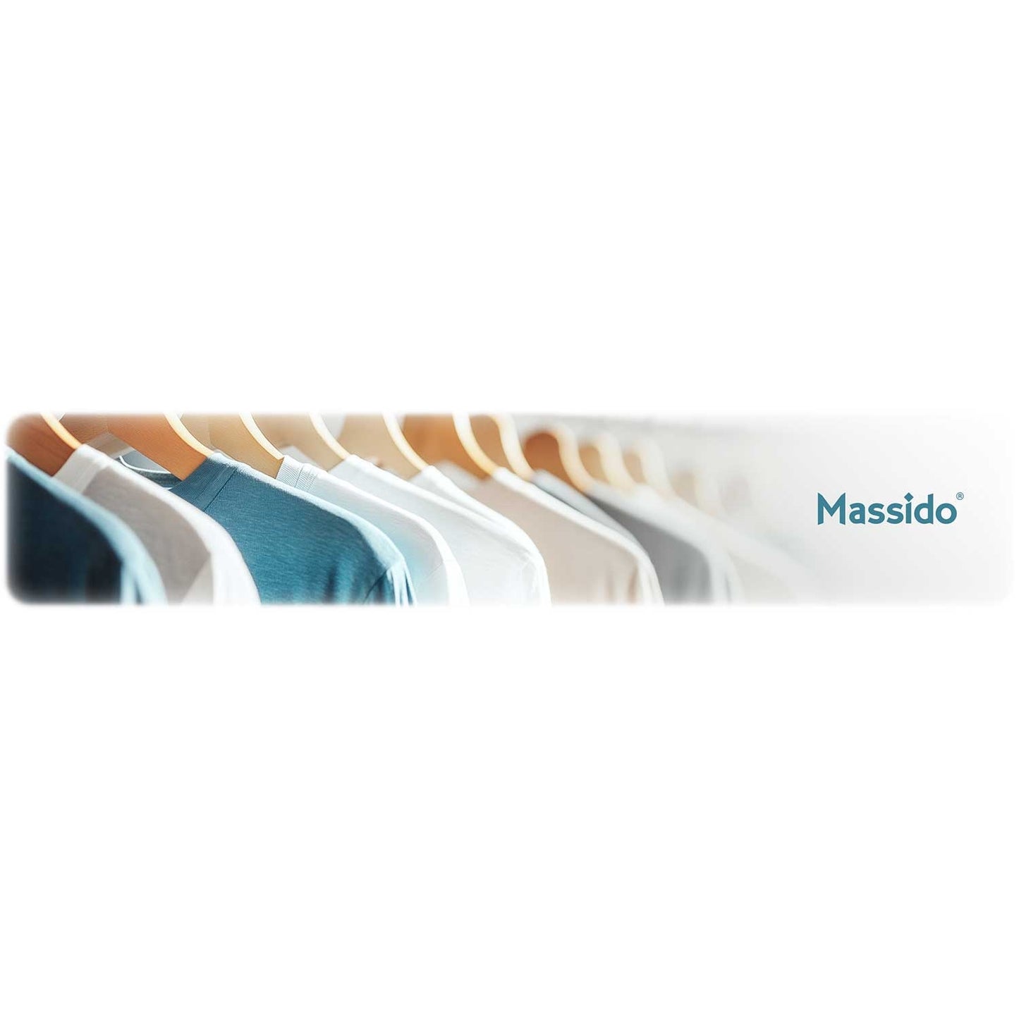Wooden clothes hangers 30 pcs MS-858 Massido