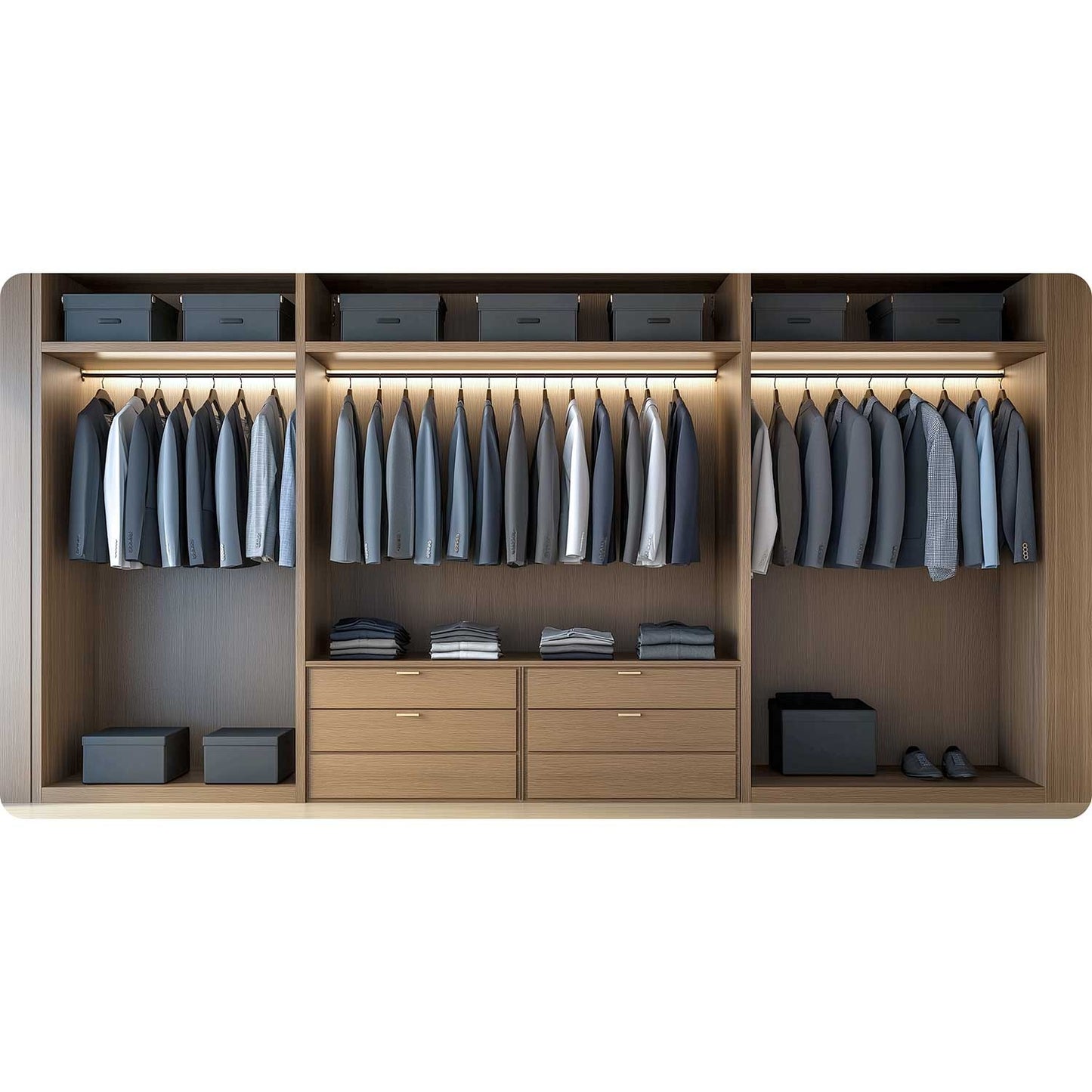 Wooden clothes hangers 30 pcs MS-858 Massido
