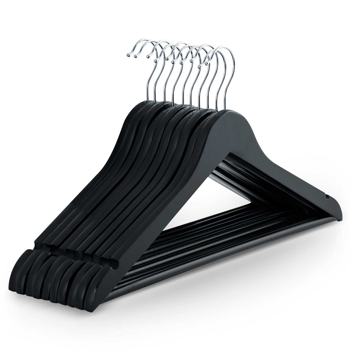 Wooden clothes hangers 30 pcs MS-858 Massido
