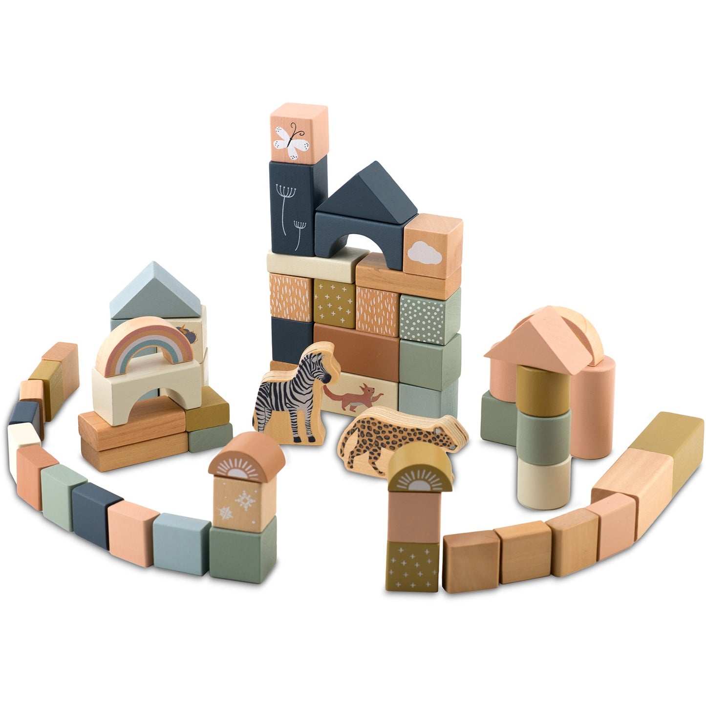 Wooden construction blocks NK-858 Nukido