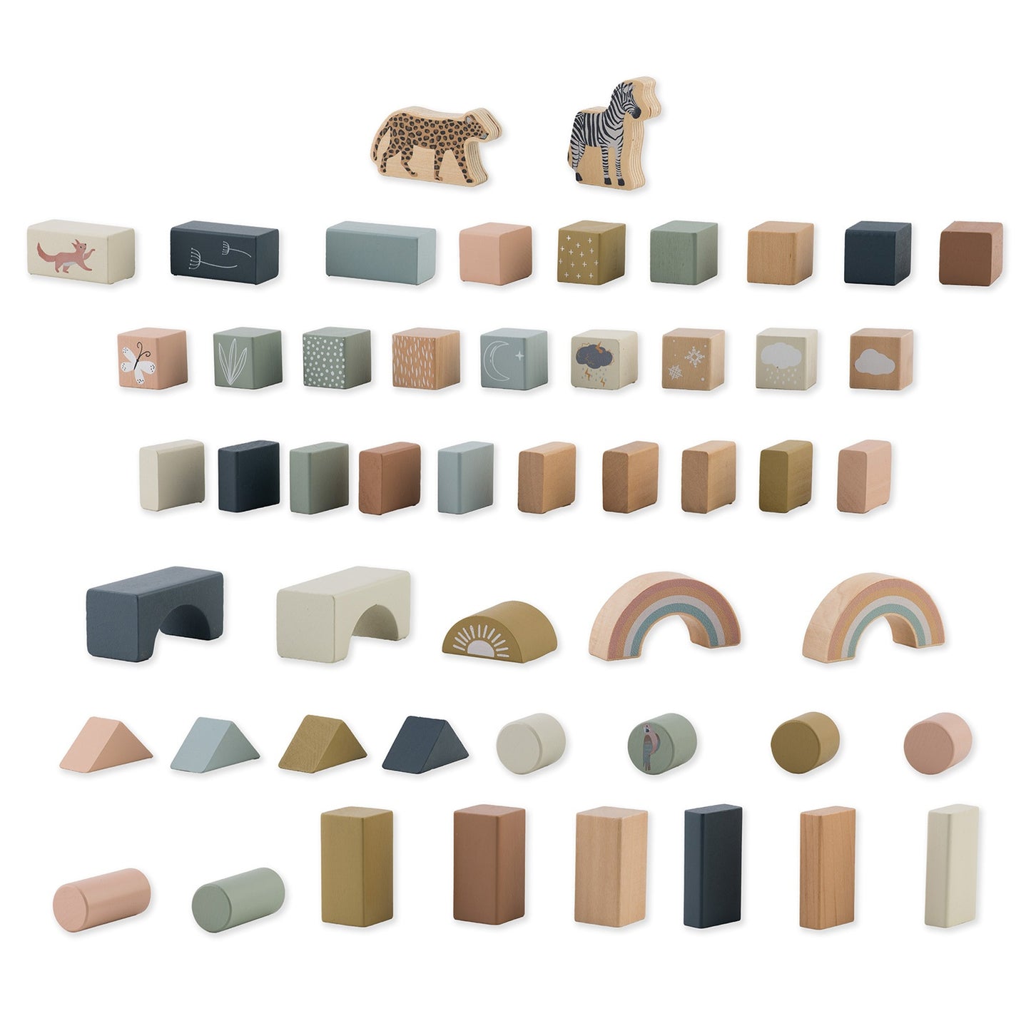 Wooden construction blocks NK-858 Nukido