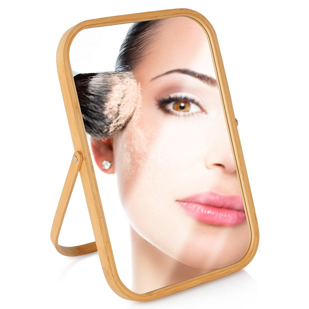 Wooden cosmetic mirror 24.5x36.5 cm