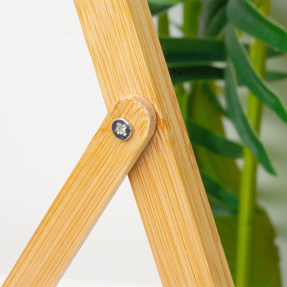 Wooden cosmetic mirror 24.5x36.5 cm