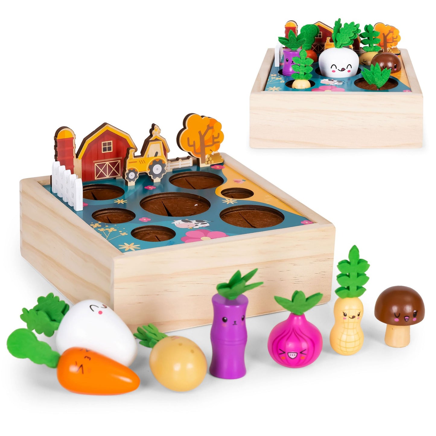 Wooden crate with vegetables vegetable garden farm