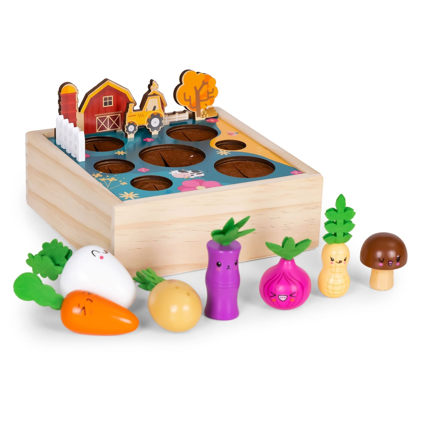 Wooden crate with vegetables vegetable garden farm