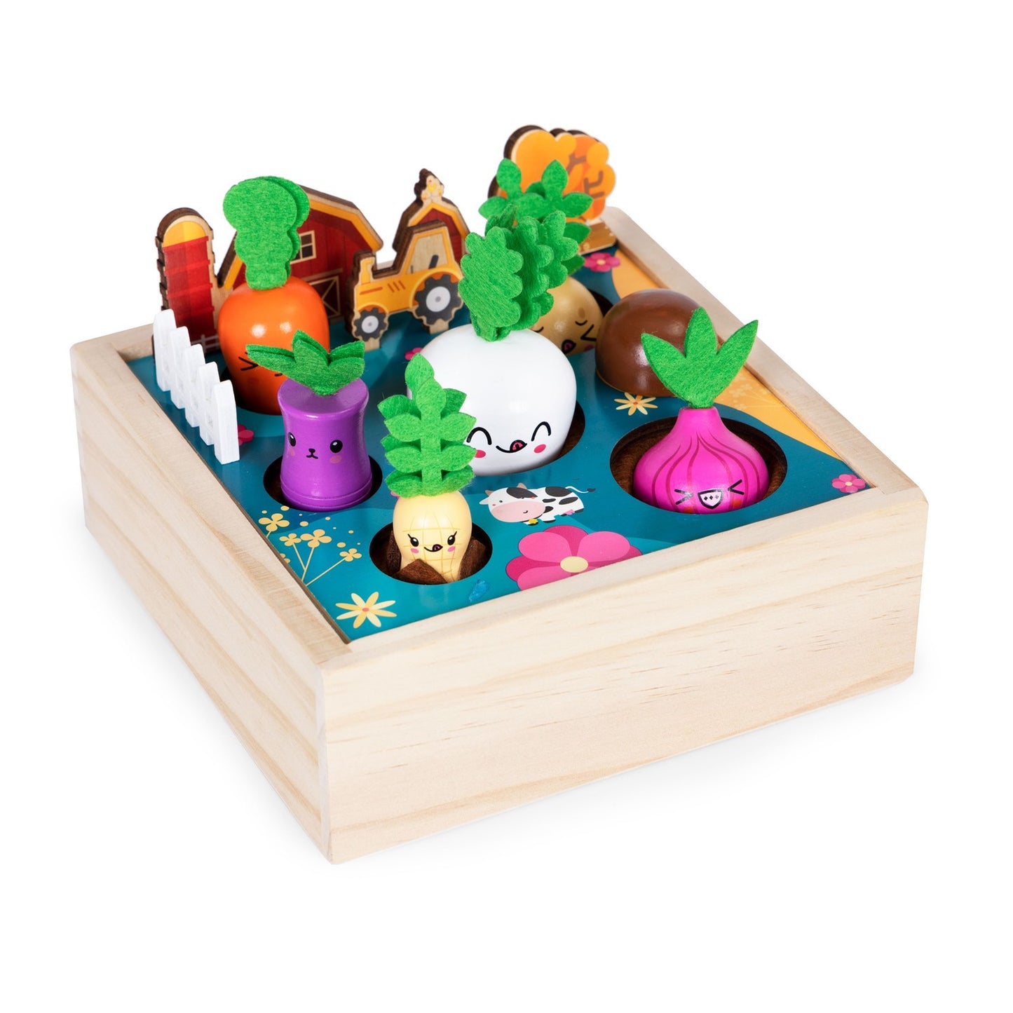 Wooden crate with vegetables vegetable garden farm