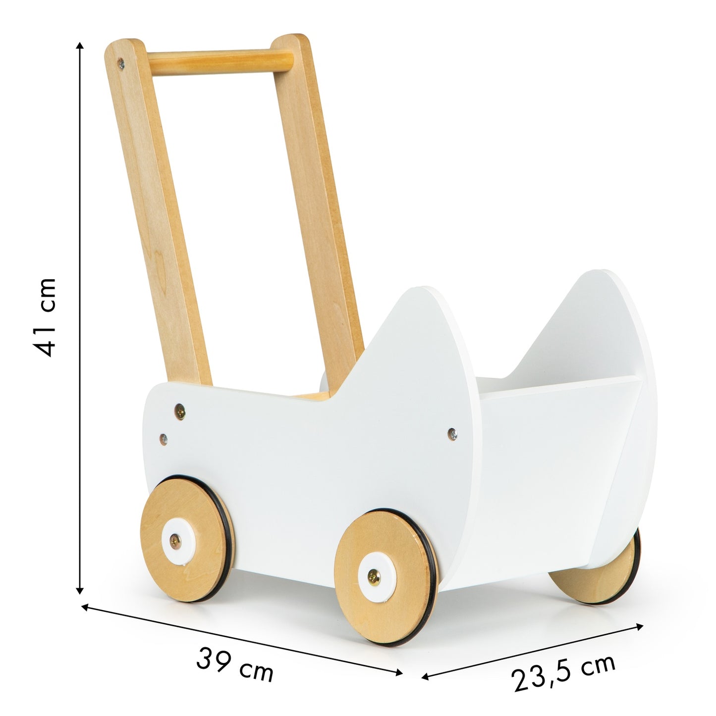 Wooden doll pram stroller walker ECOTOYS