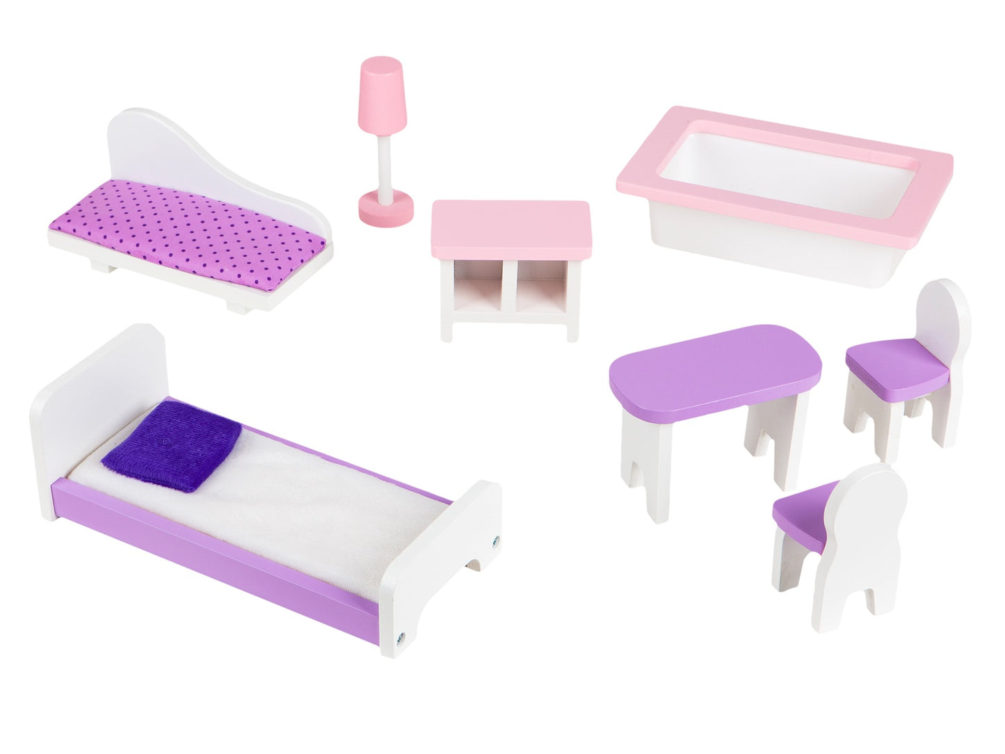 Wooden doll's house Blueberry Residence Ecotoys