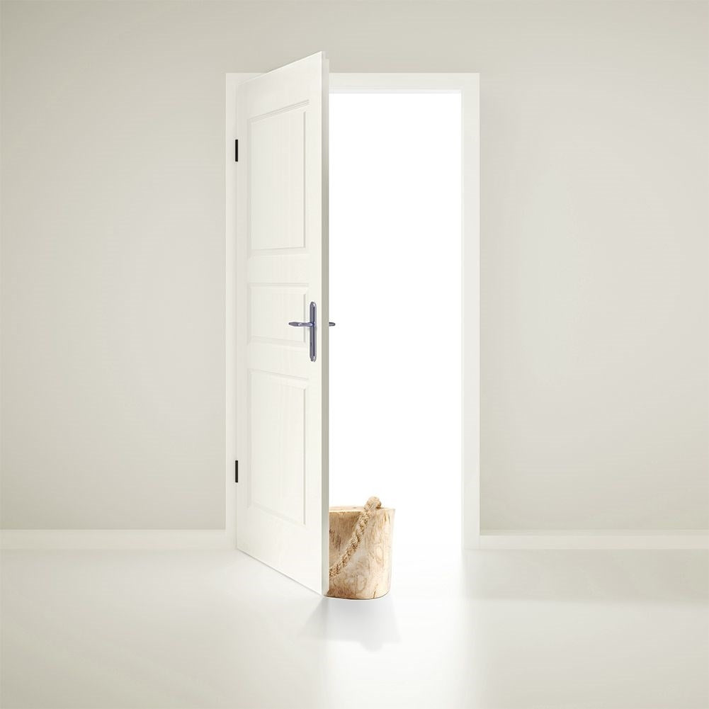 Wooden door stop - Protects walls and doors