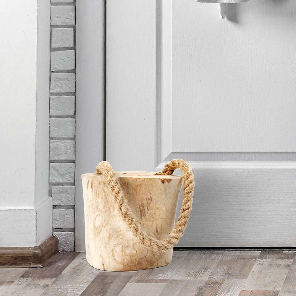 Wooden door stop - Protects walls and doors