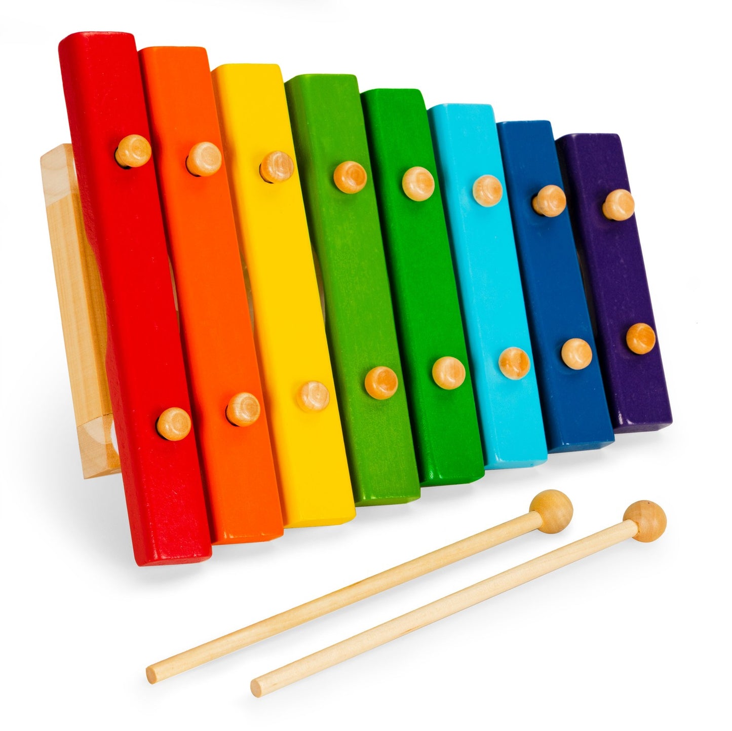 Wooden dulcimer for children 8 tones bells