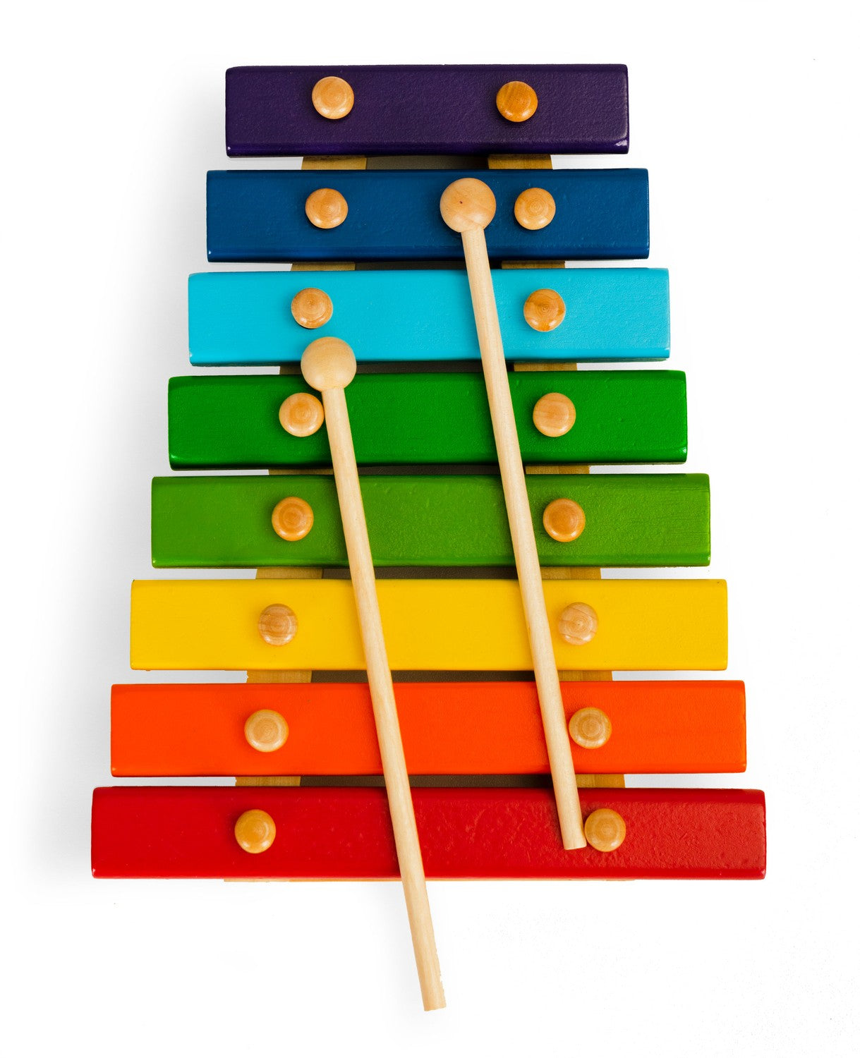 Wooden dulcimer for children 8 tones bells