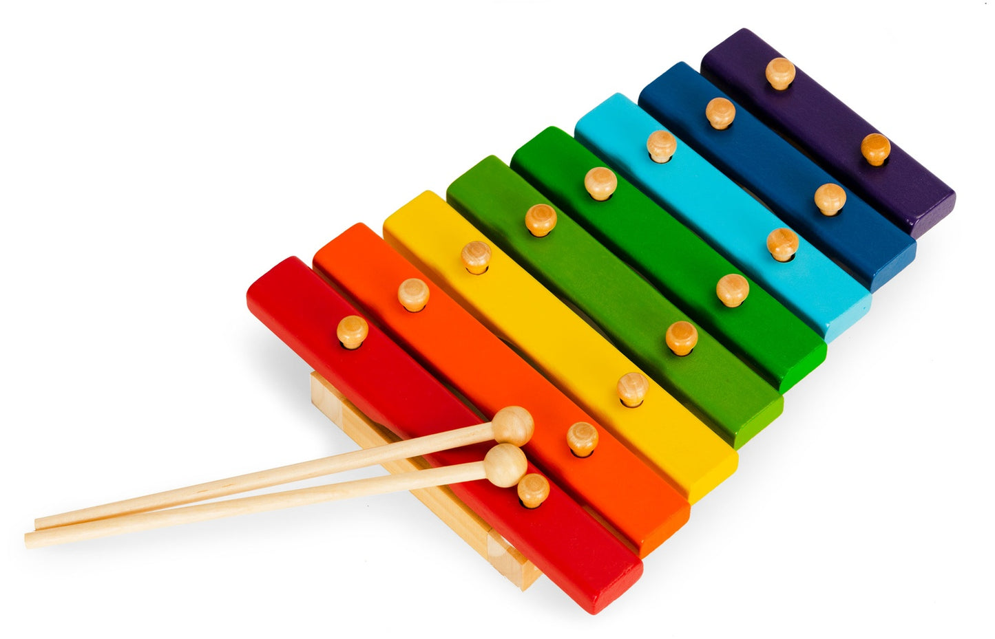 Wooden dulcimer for children 8 tones bells