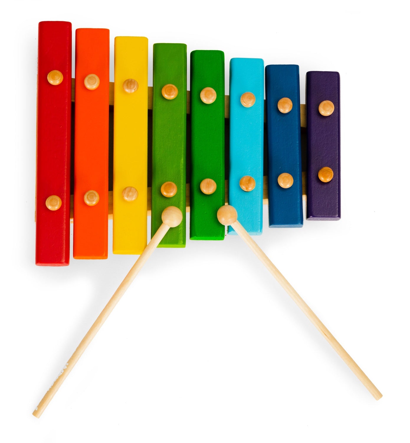 Wooden dulcimer for children 8 tones bells
