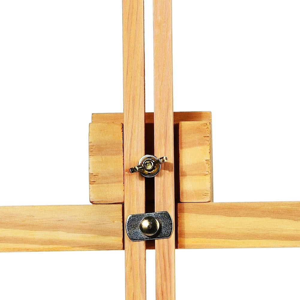 Wooden easel for seated painting, maximum height 56 cm