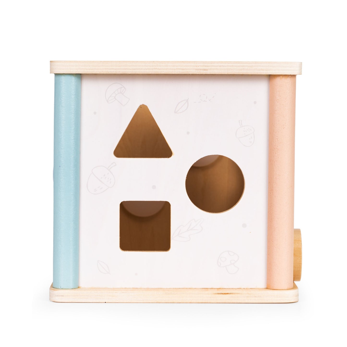 Wooden educational cube sorter Ecotoys blocks