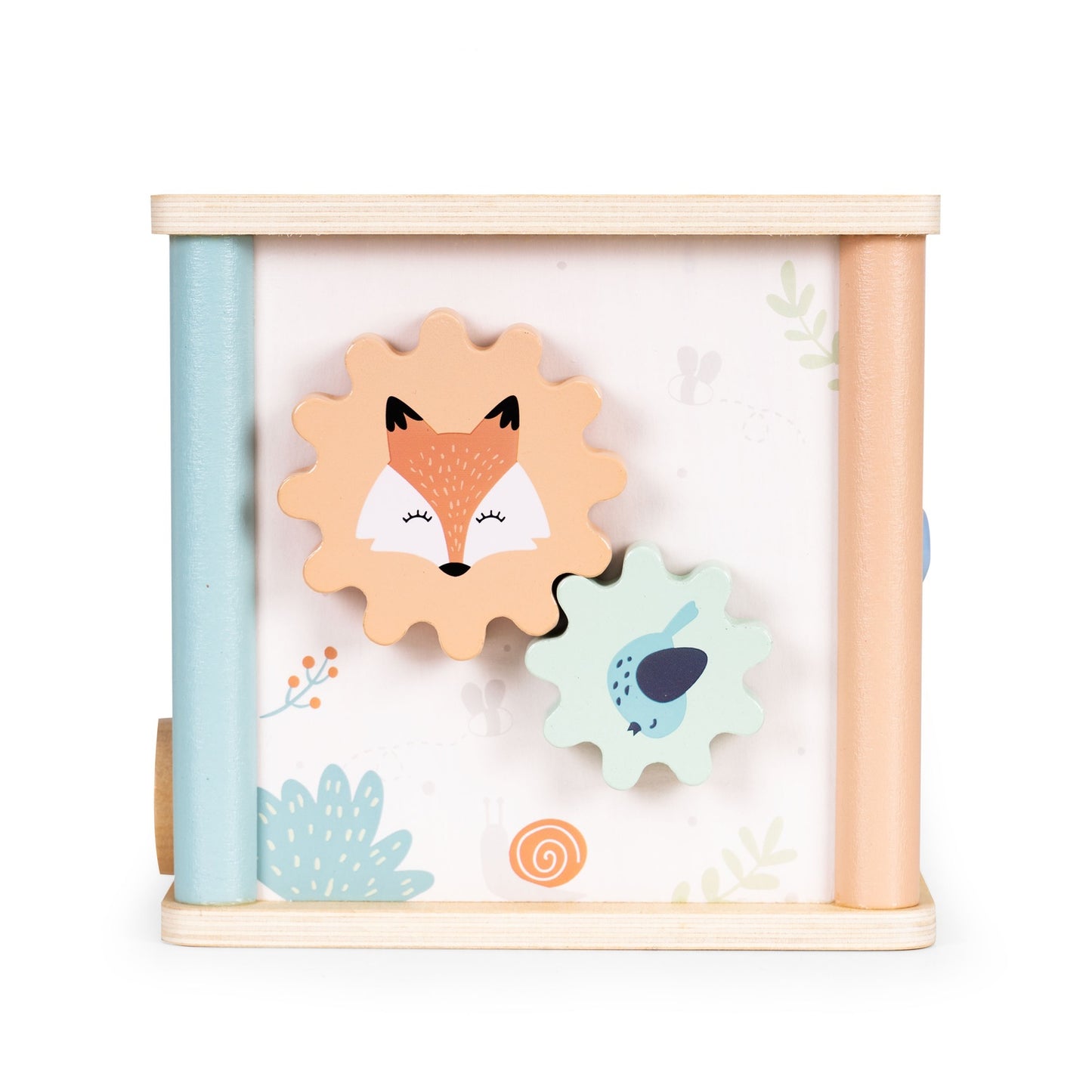 Wooden educational cube sorter Ecotoys blocks