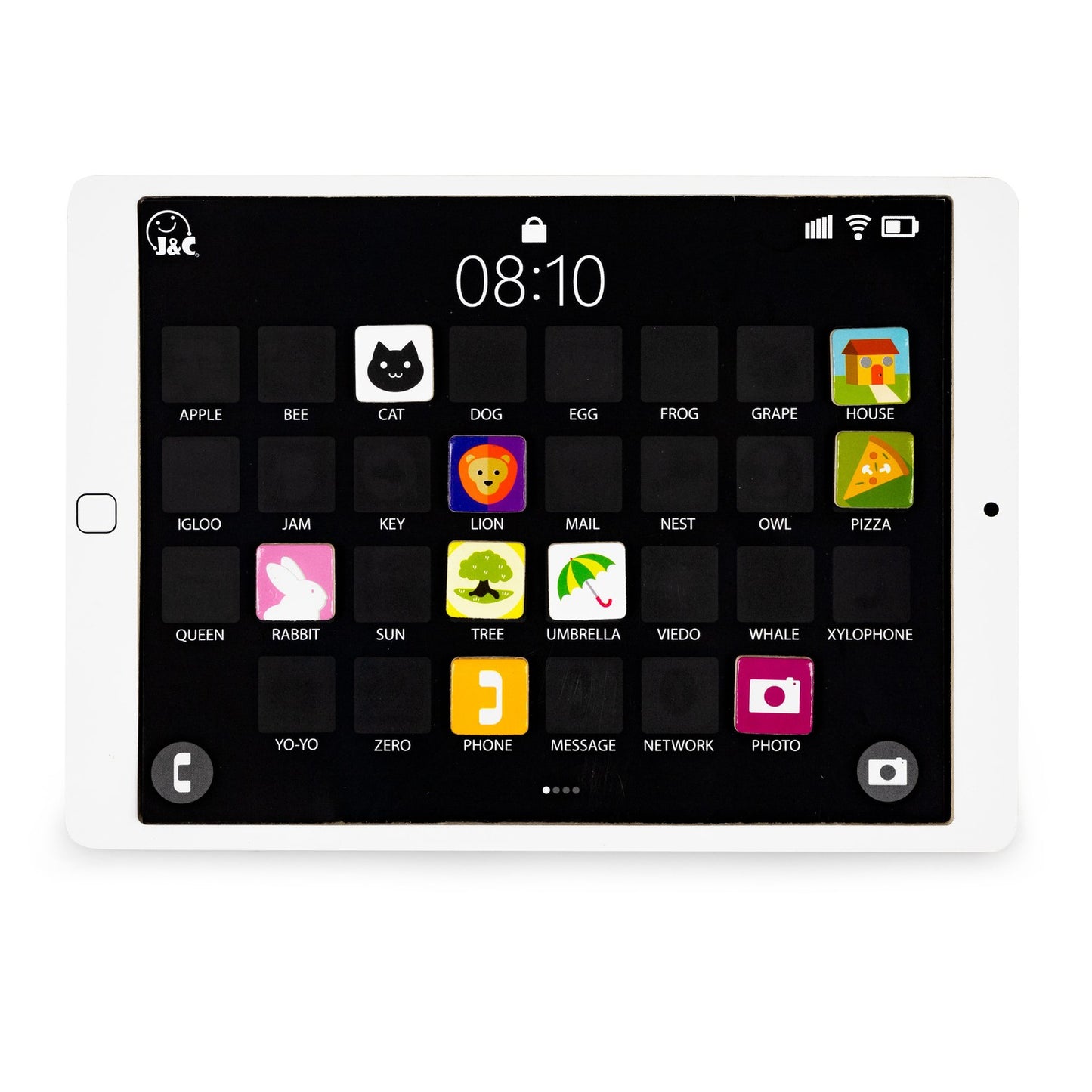 Wooden educational tablet, magnetic board ECOTOYS