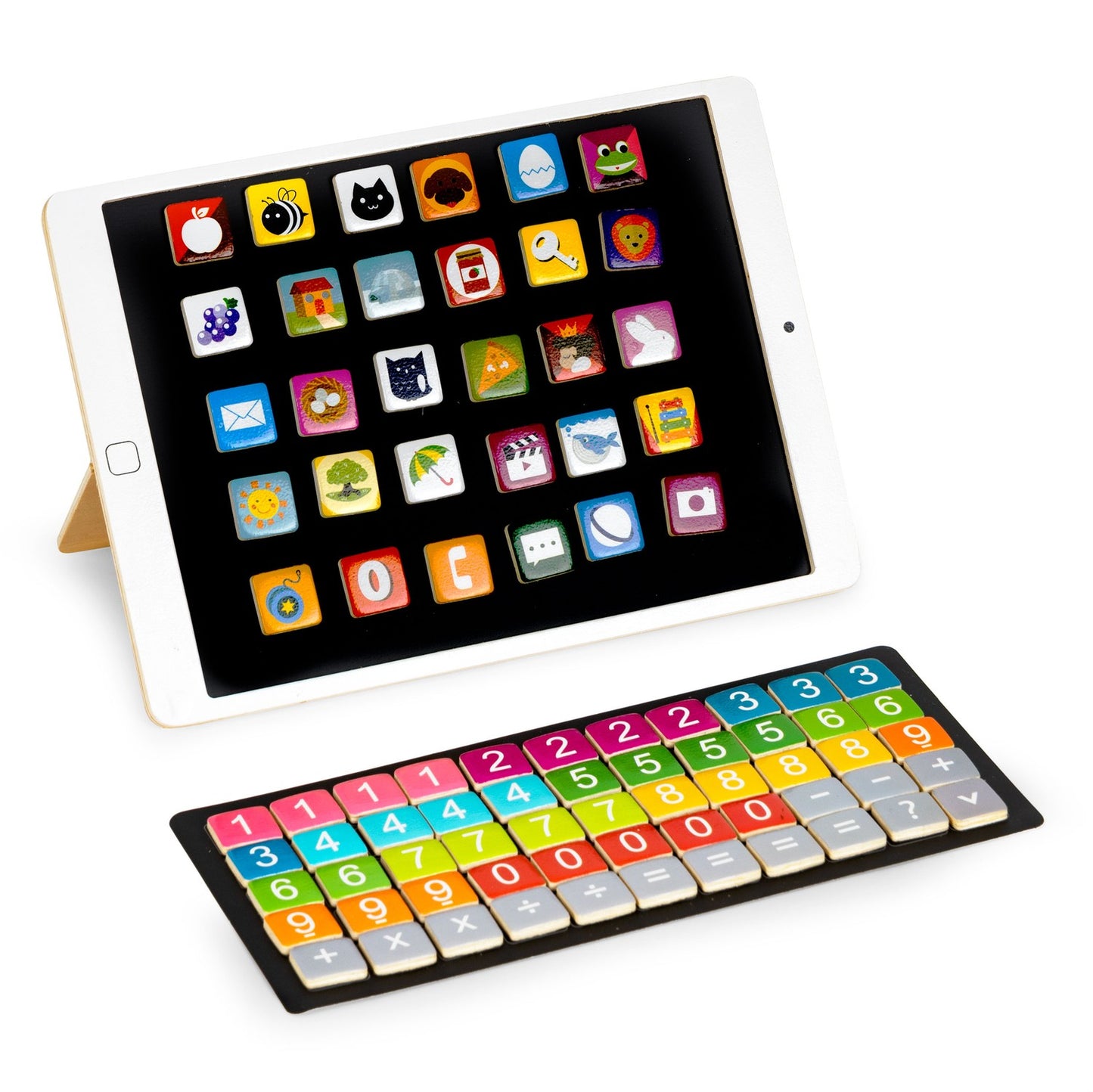 Wooden educational tablet, magnetic board ECOTOYS