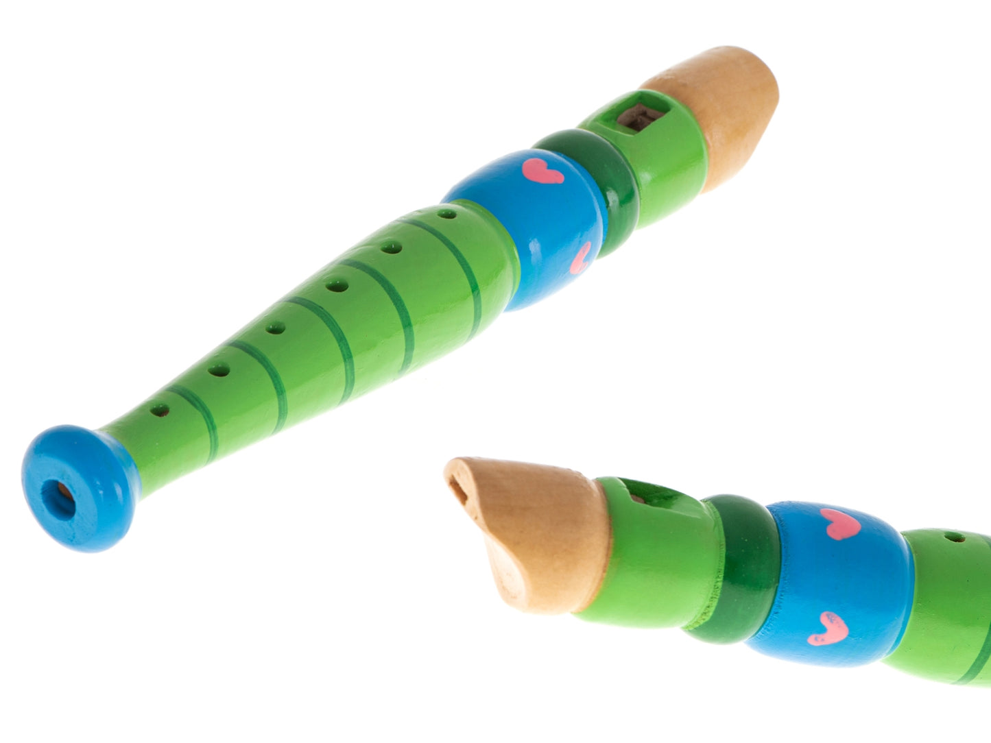 Wooden flute coloured school instrument