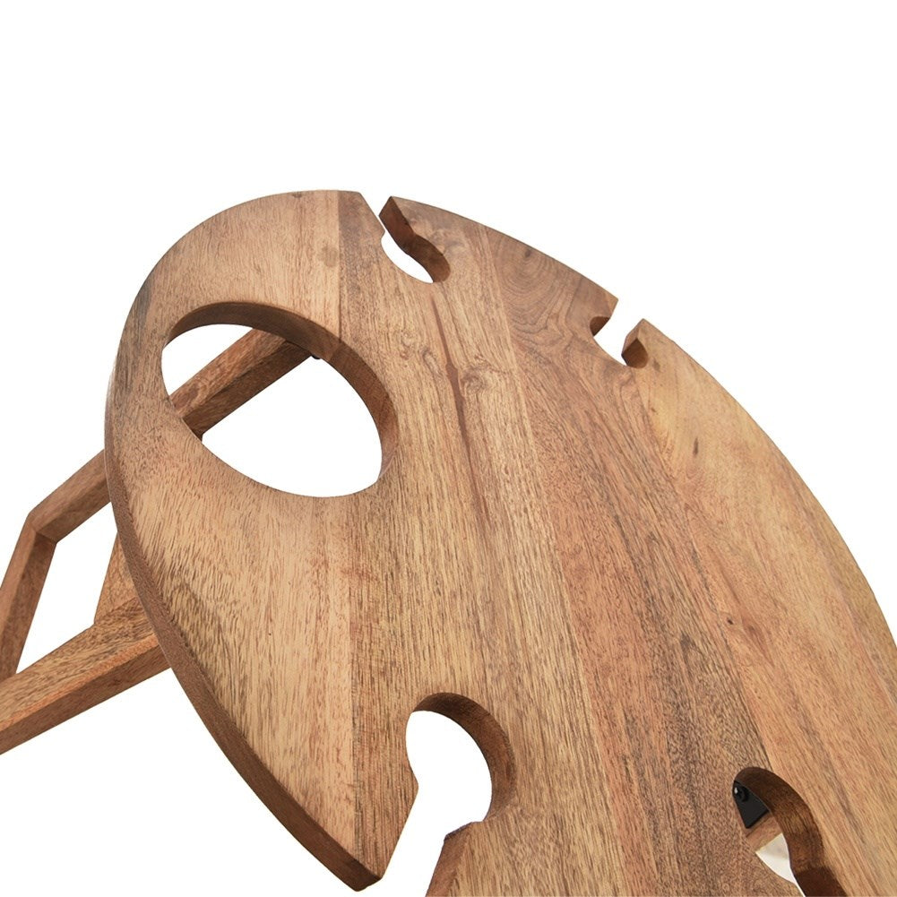 Wooden folding picnic wine table MANGO 39.5x24.5cm