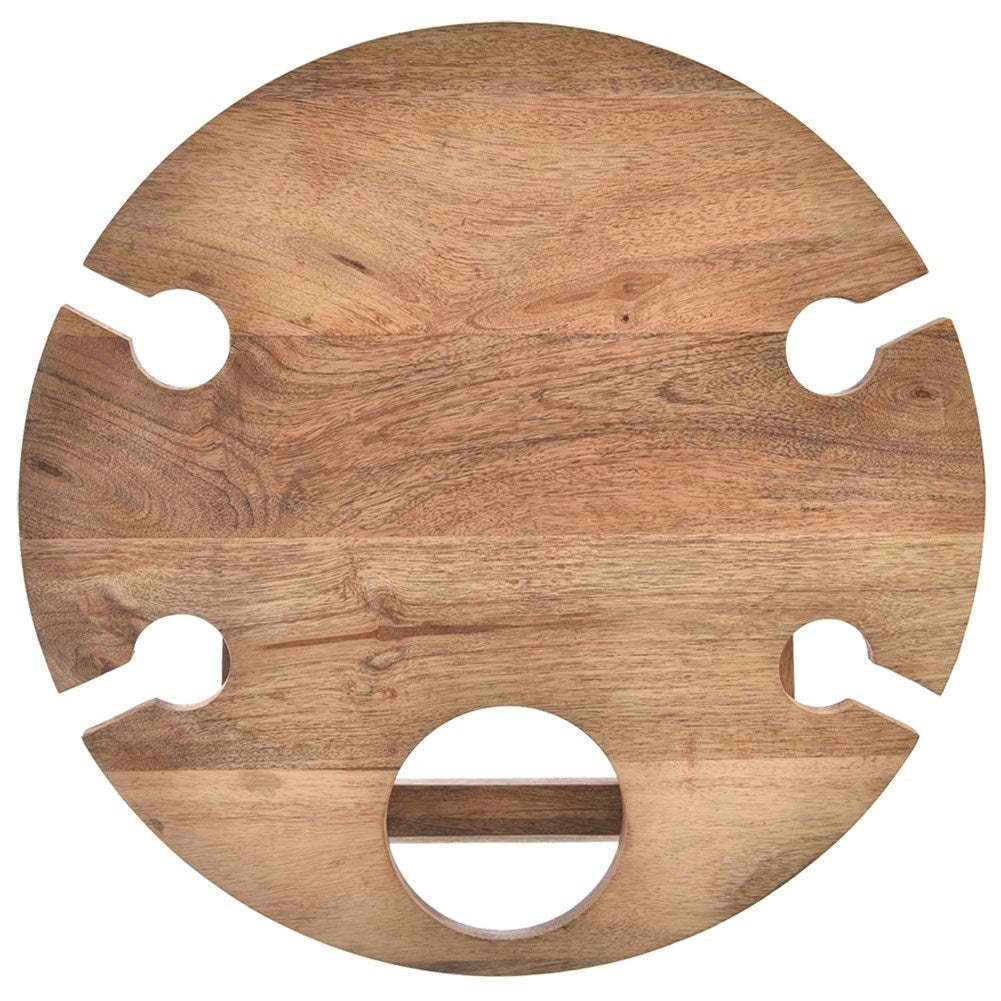 Wooden folding picnic wine table MANGO 39.5x24.5cm