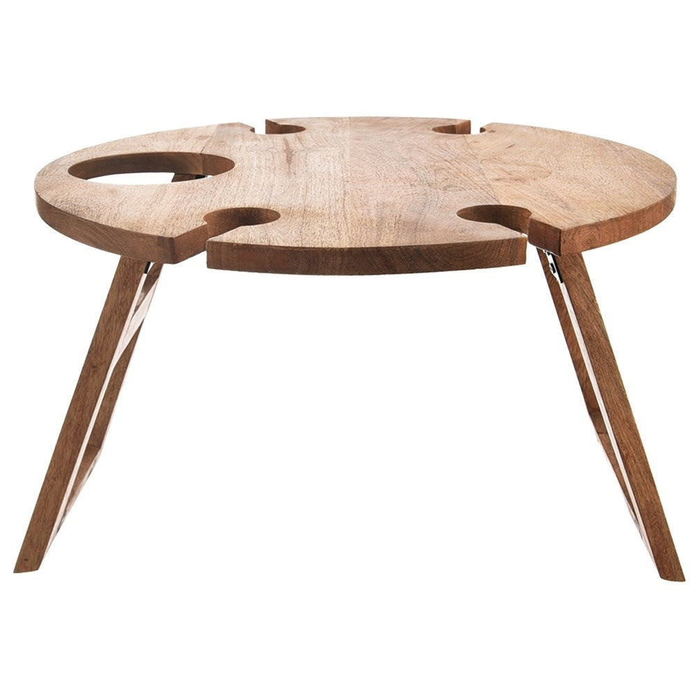 Wooden folding picnic wine table MANGO 39.5x24.5cm