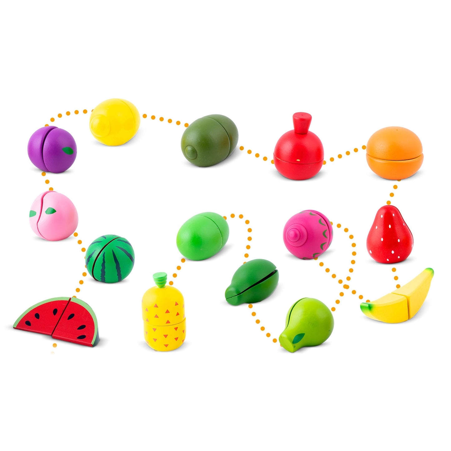 Wooden fruit cutting toy RK-872 Ricokids