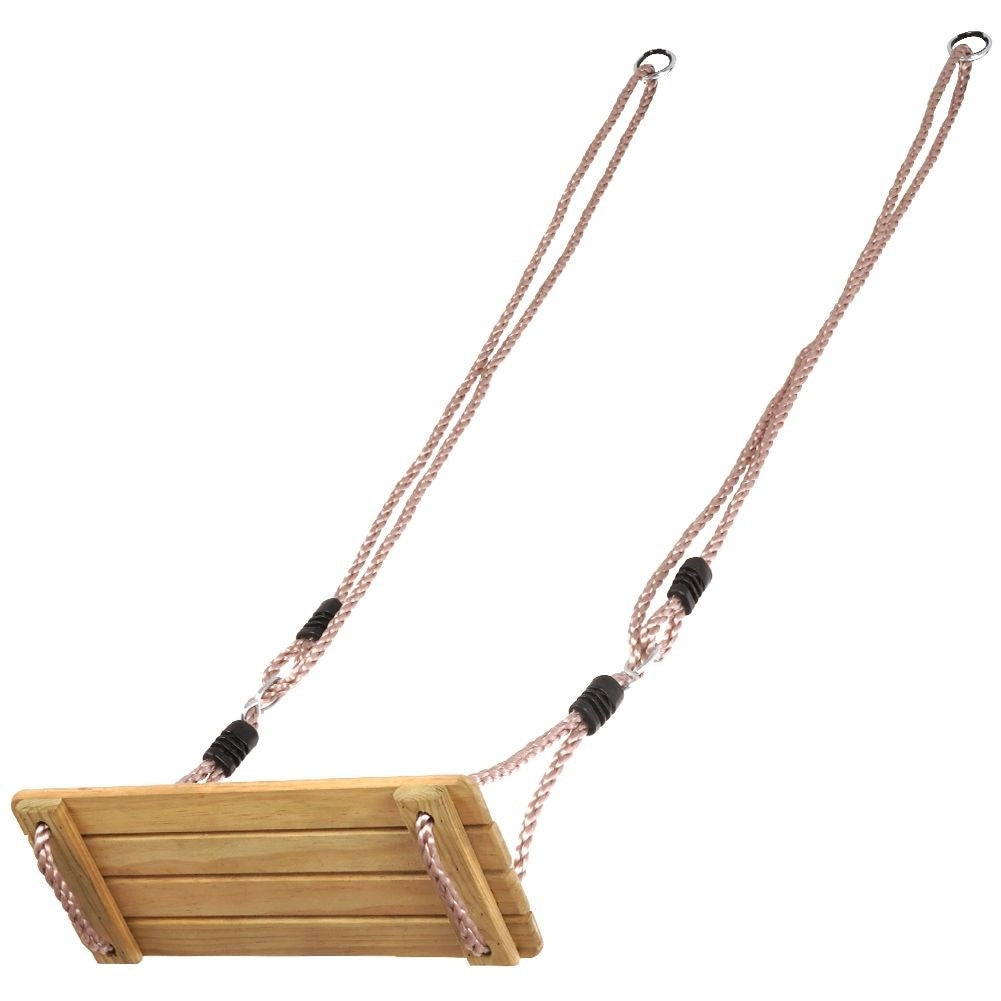 Wooden house swing for children 3+ years - durable pine, thick ropes