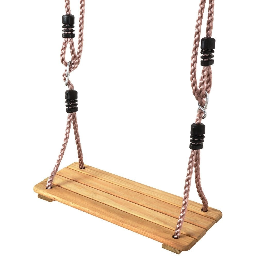 Wooden house swing for children 3+ years - durable pine, thick ropes
