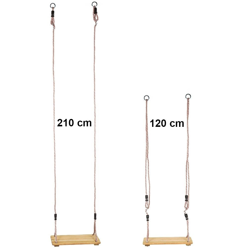 Wooden house swing for children 3+ years - durable pine, thick ropes