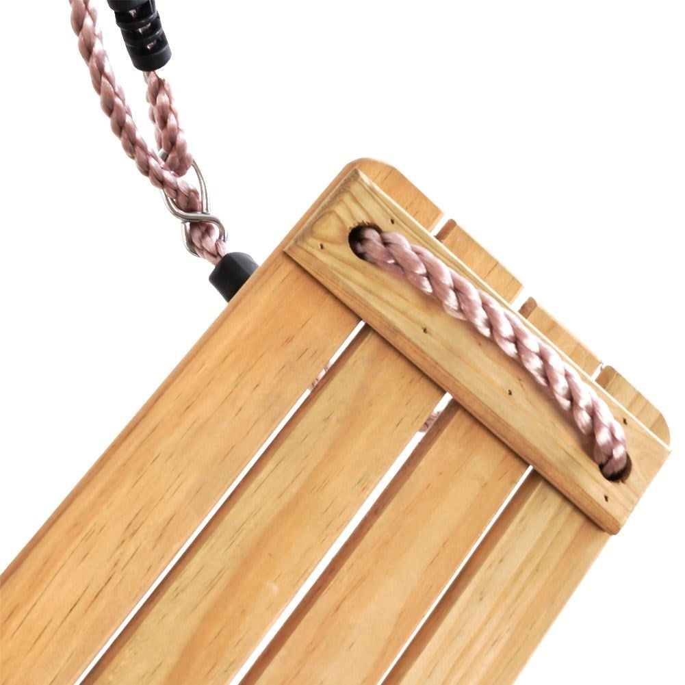 Wooden house swing for children 3+ years - durable pine, thick ropes