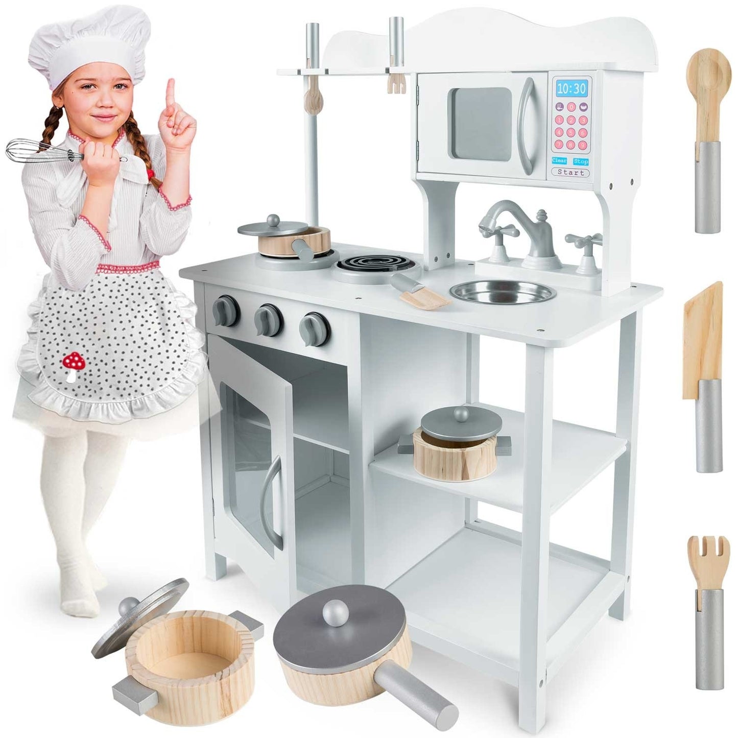 Wooden kitchen for children 60 x 30 x 85 cm
