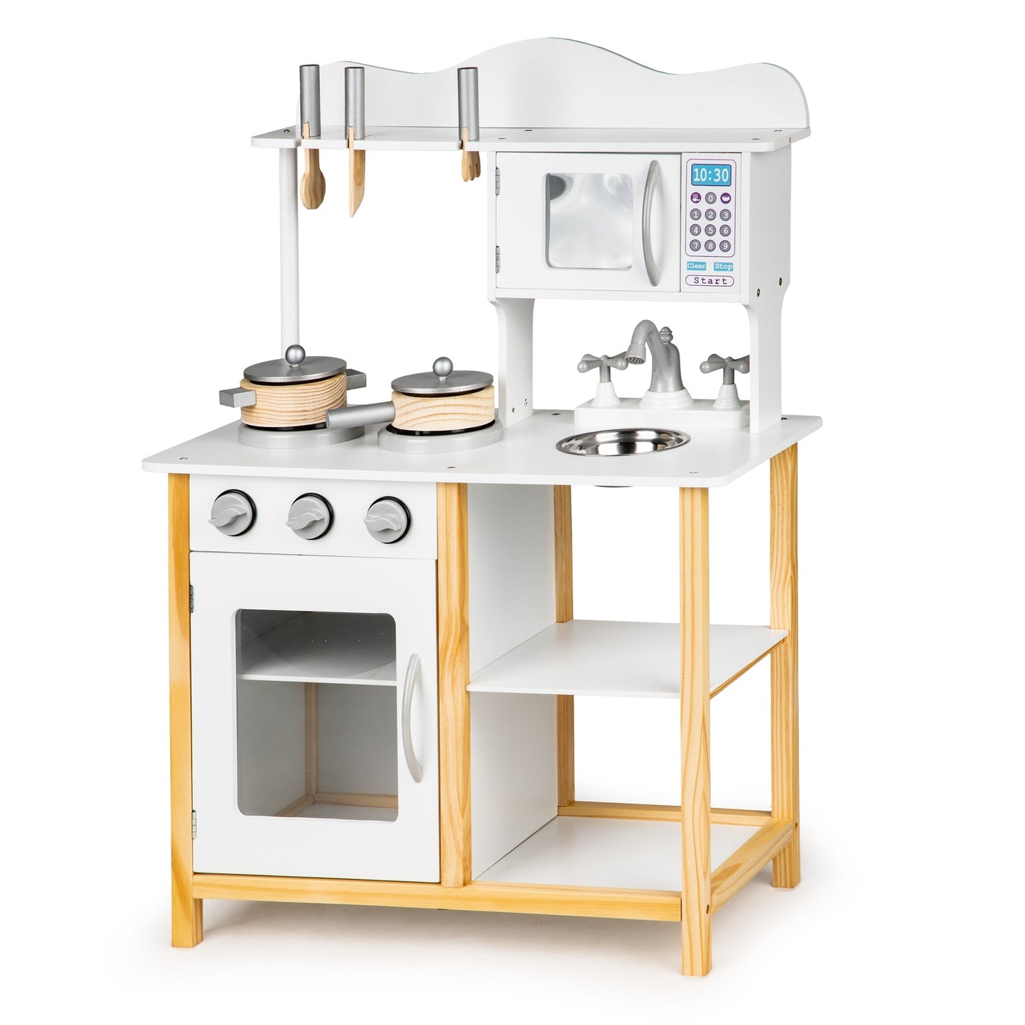 Wooden kitchen for children + accessories Ecotoys