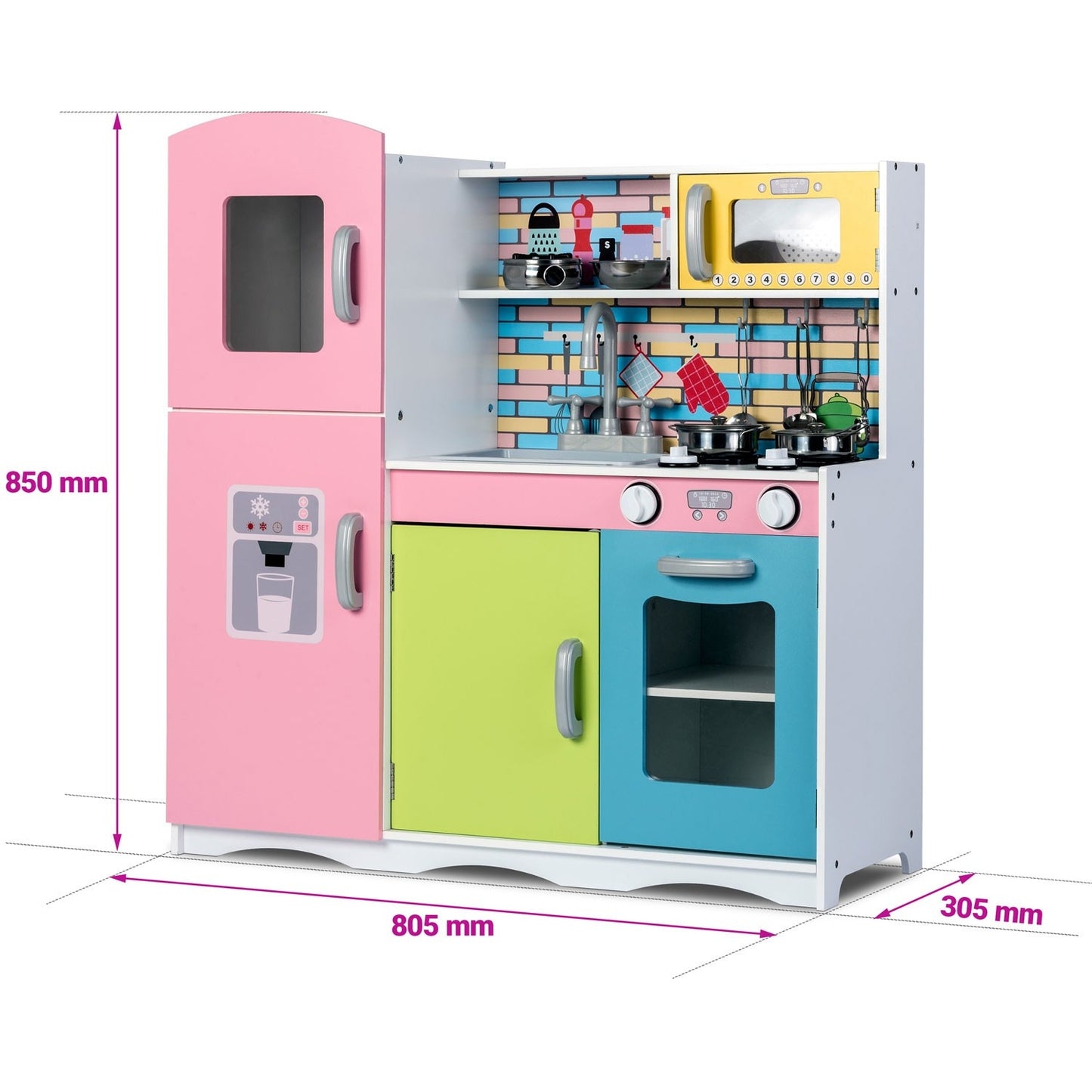 Wooden kitchen for children - large with accessories