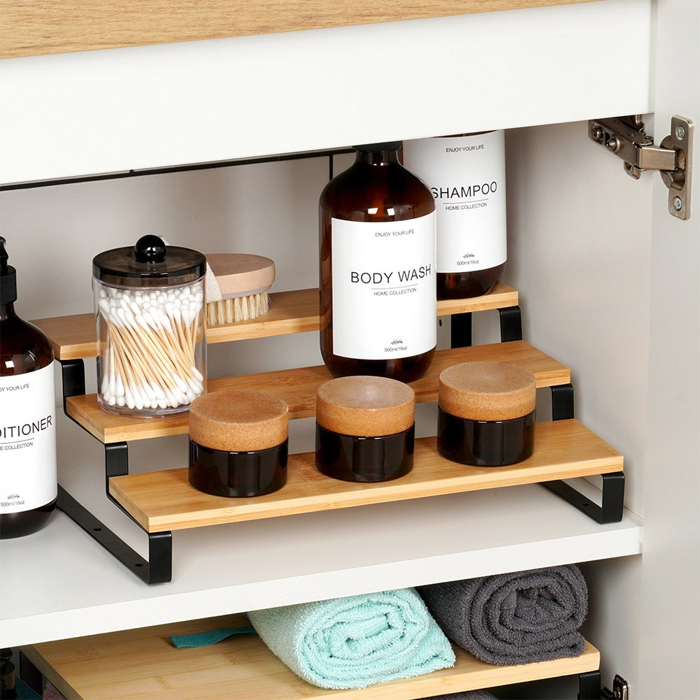 Wooden kitchen shelf, 3-level, 32x23.5x9.6cm