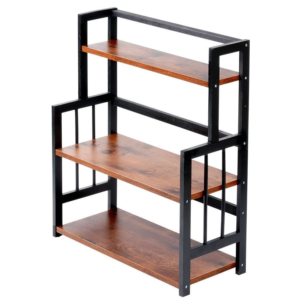 Wooden kitchen shelf, 3-level, 41.5x18.5x50 cm