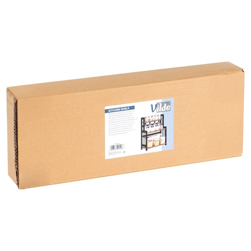 Wooden kitchen shelf, 3-level, 41.5x18.5x50 cm