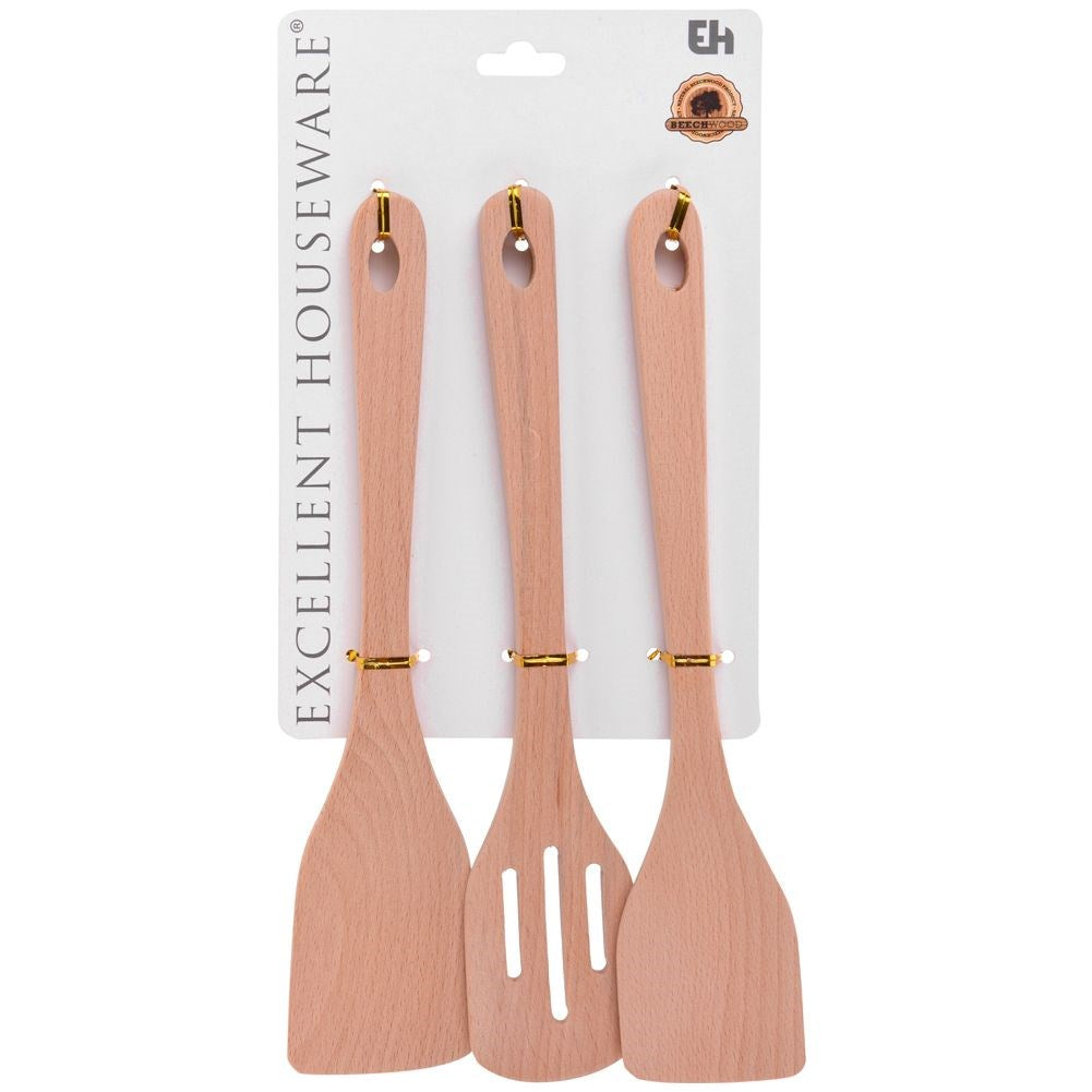 Wooden kitchen spatulas 30 cm 3 pcs.