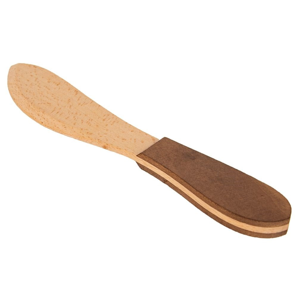 Wooden knife for butter, jam, fat and cheese