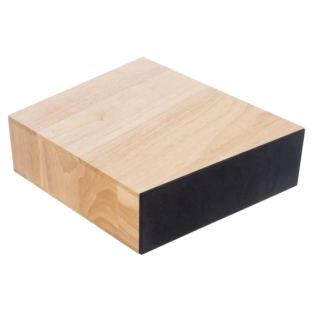 Wooden knife stand with compartments
