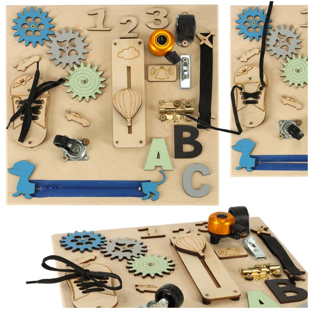 Wooden manipulative board 30x30cm