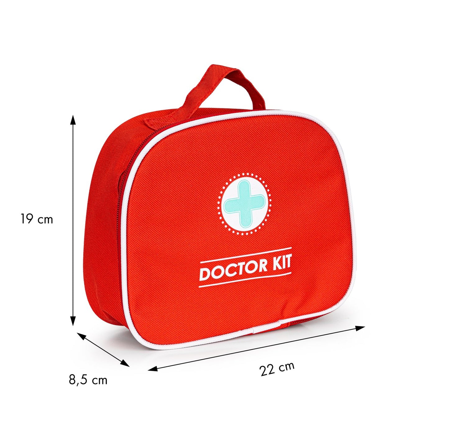 Wooden medical kit bag + 9 pcs. ECOTOYS