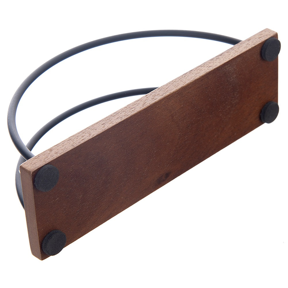 Wooden metal napkin holder black RADKA 16x5x8 cm