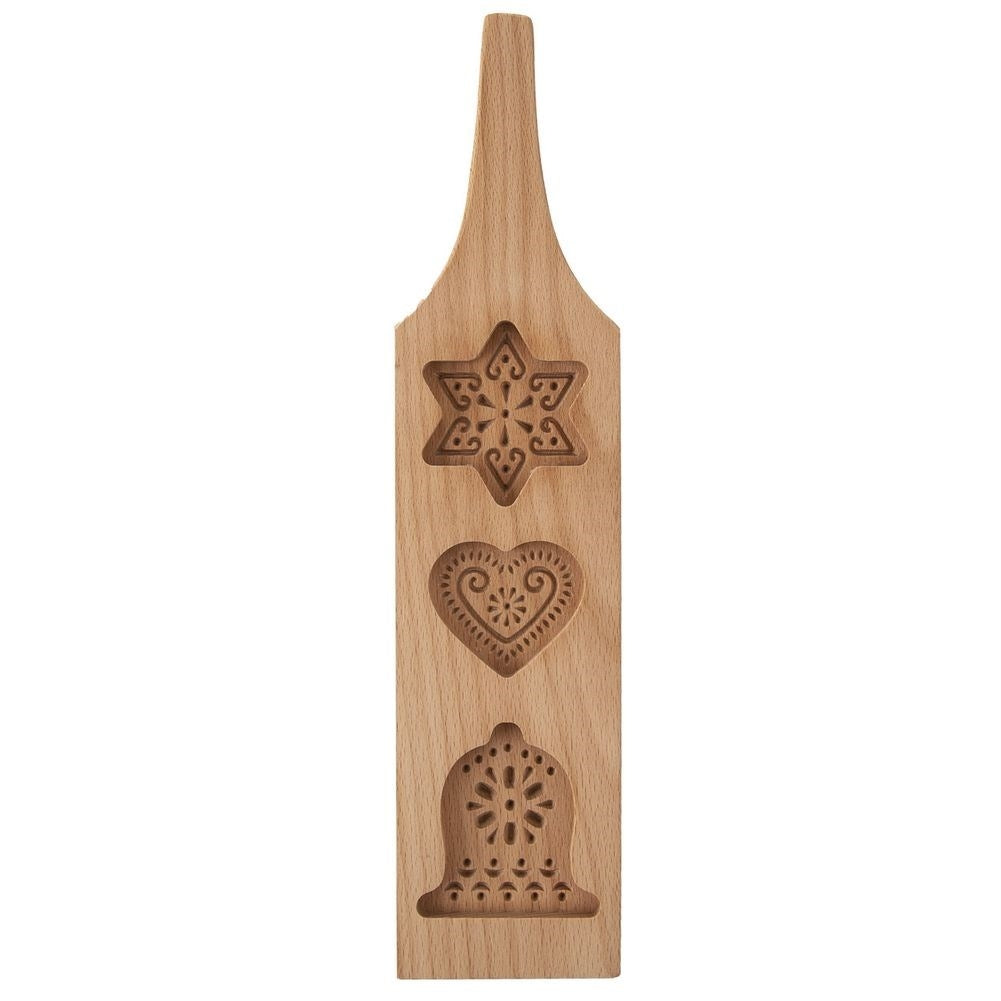 Wooden mold for beautiful patterns on cakes and gingerbread