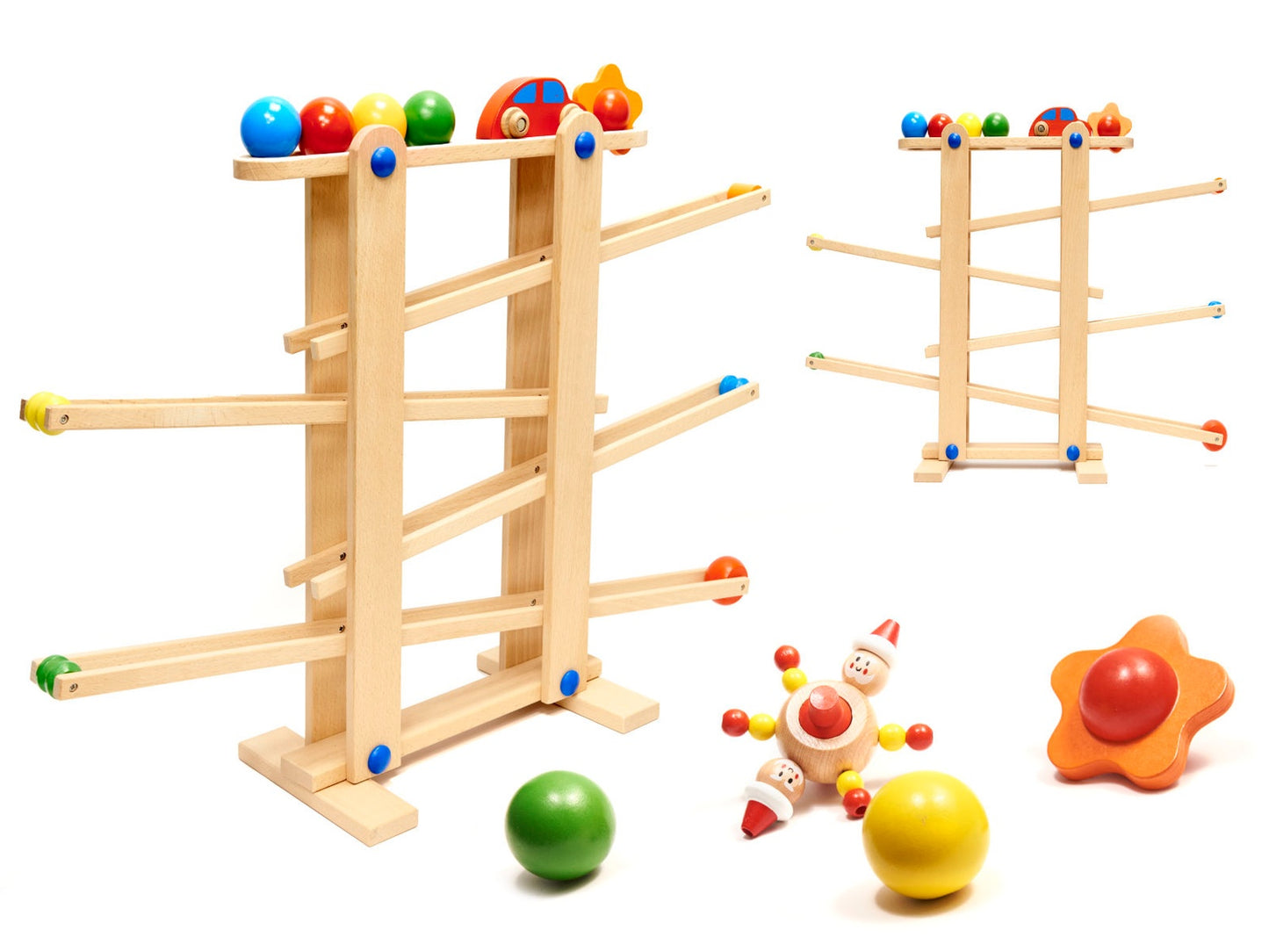 Wooden montessori ball track XXL