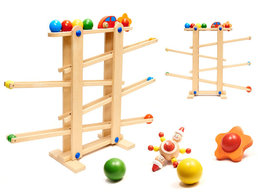 Wooden montessori ball track XXL